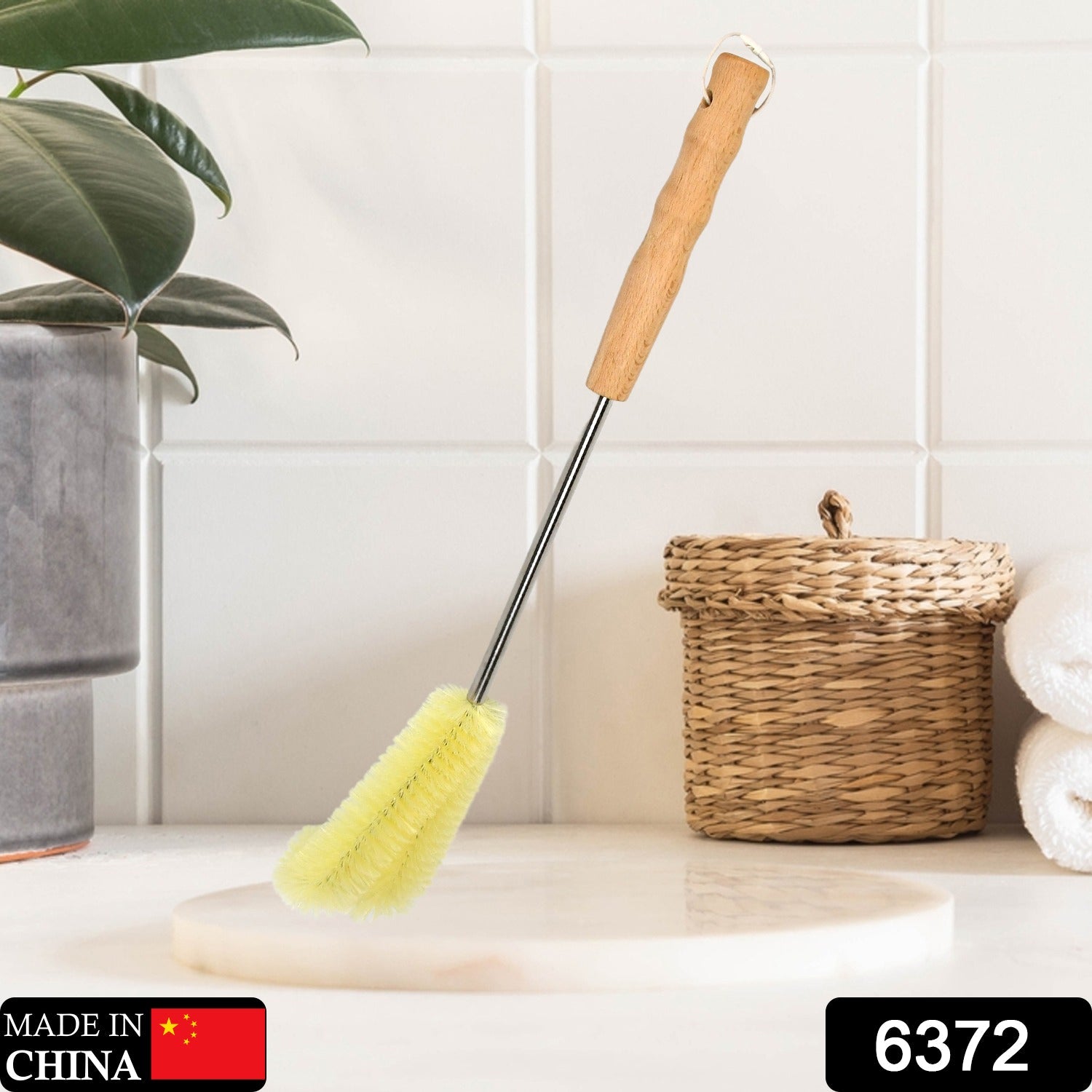 6372 Bottle Brush with Curved Head Long Handle Washing Brush for Baby Bottles Jugs for Teapots, Sports Water Bottles, Coffee Pots, Juice Jars DeoDap 6372 Bottle Brush with Curved Head Long Handle Washing Brush for Baby Bottles Jugs for Teapots, Sports Water Bottles, Coffee Pots, Juice Jars DeoDap